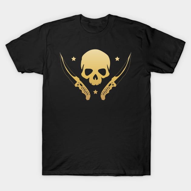 Flip Knife Emblem - CSGO Knife T-Shirt by pixeptional